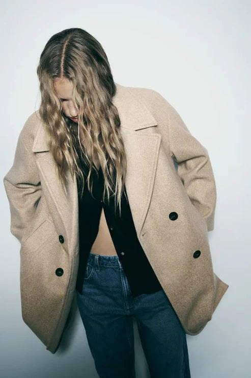 Odette - Chic long coat jacket