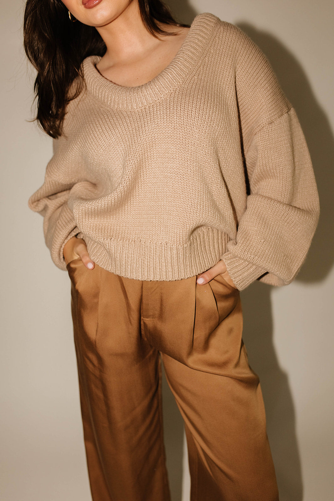 Billie tröja // taupe *exklusivt från Zoco*