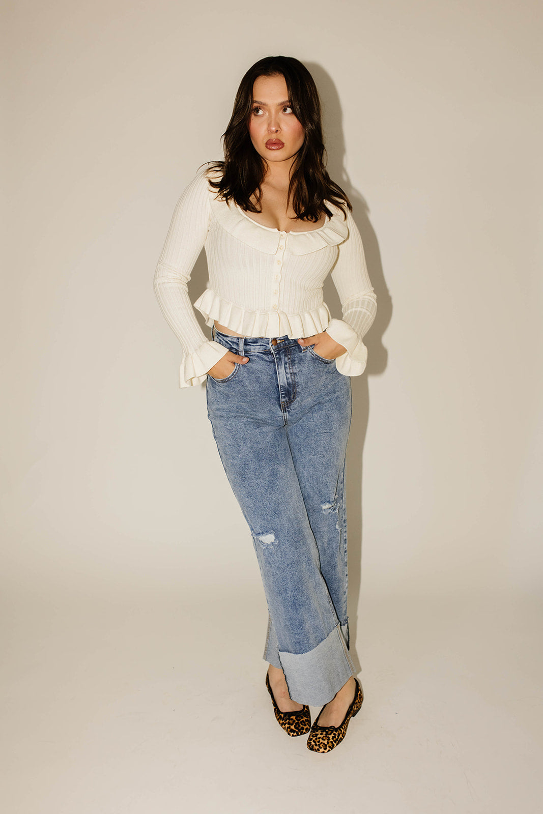 ritad denim med vikt fåll *påfylld*