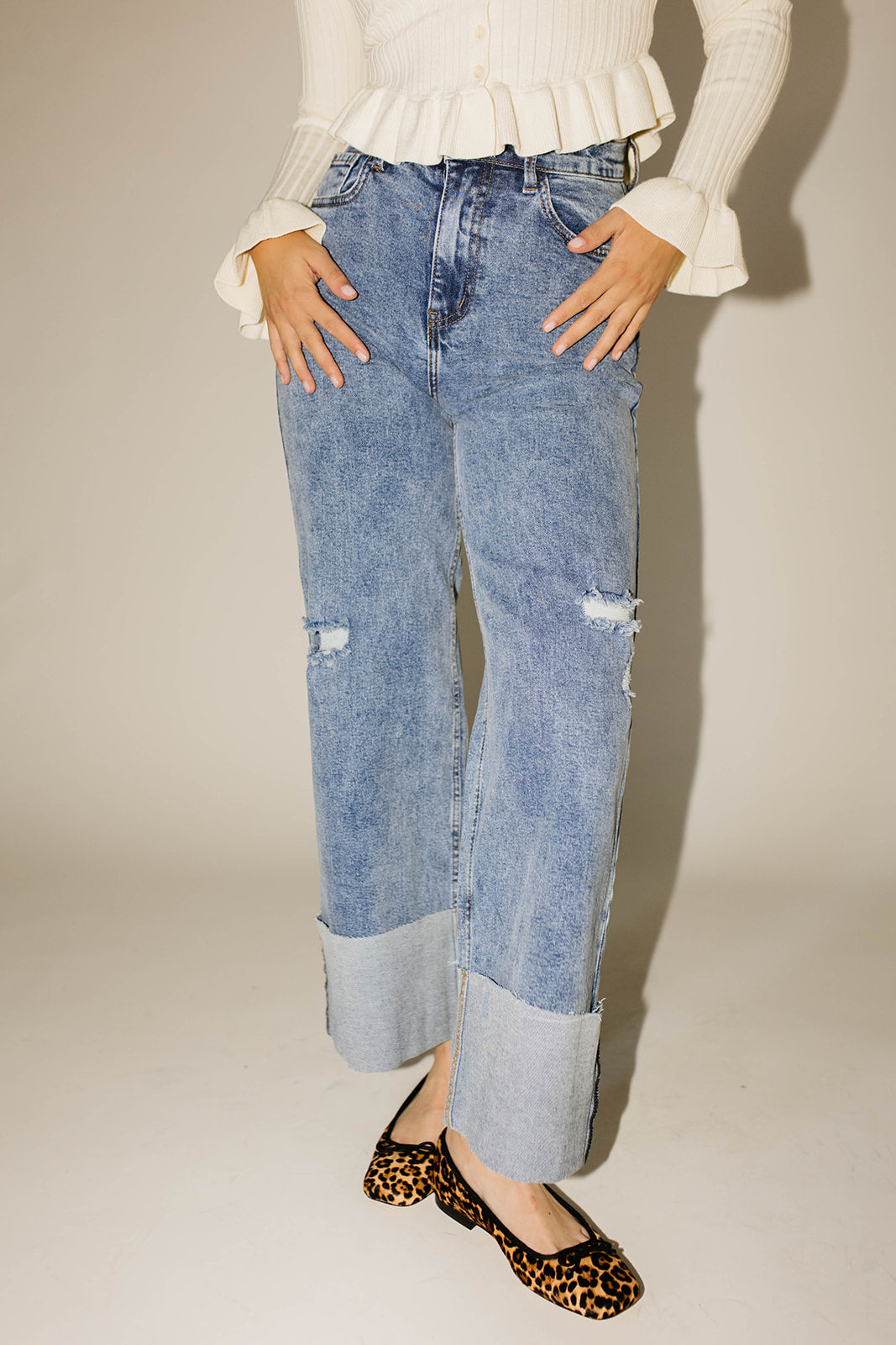 ritad denim med vikt fåll *påfylld*