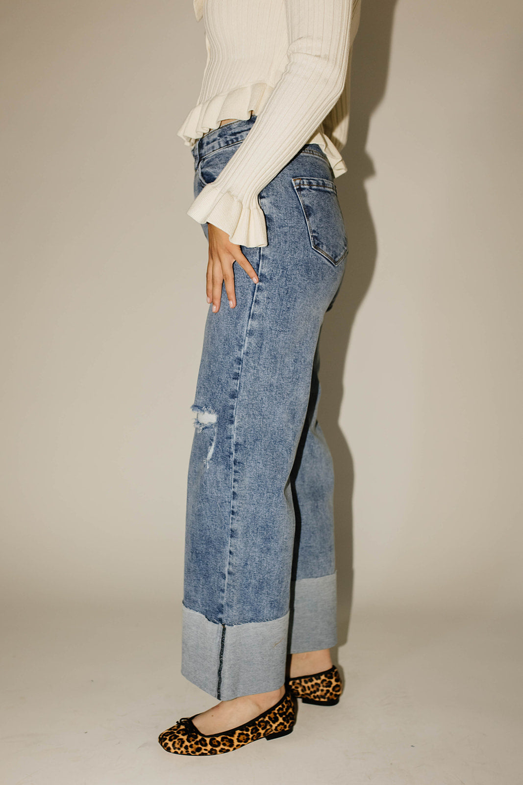 ritad denim med vikt fåll *påfylld*