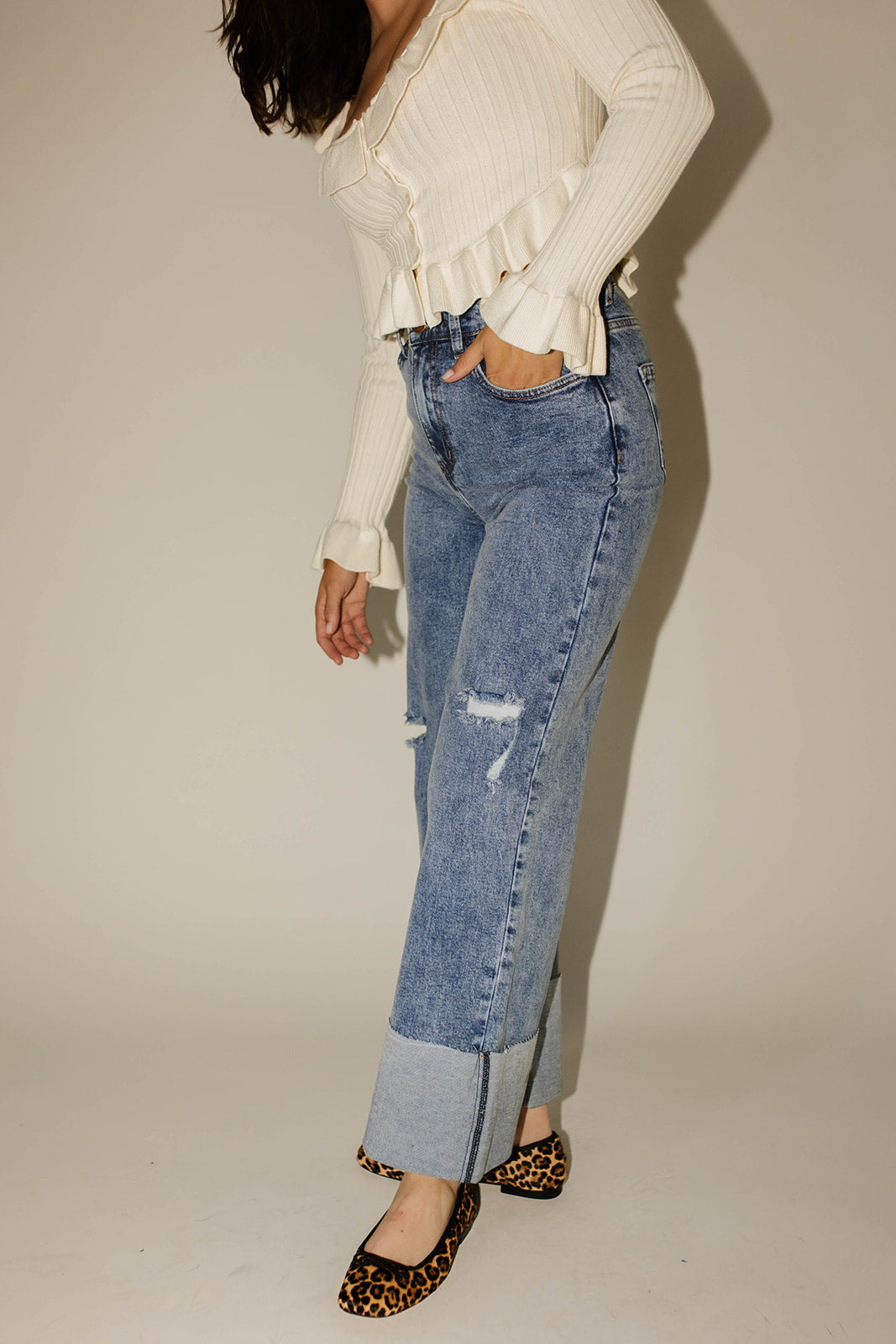 ritad denim med vikt fåll *påfylld*