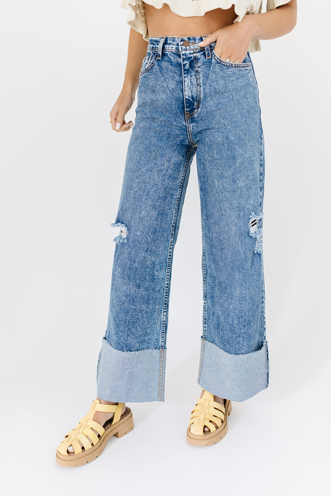 ritad denim med vikt fåll *påfylld*