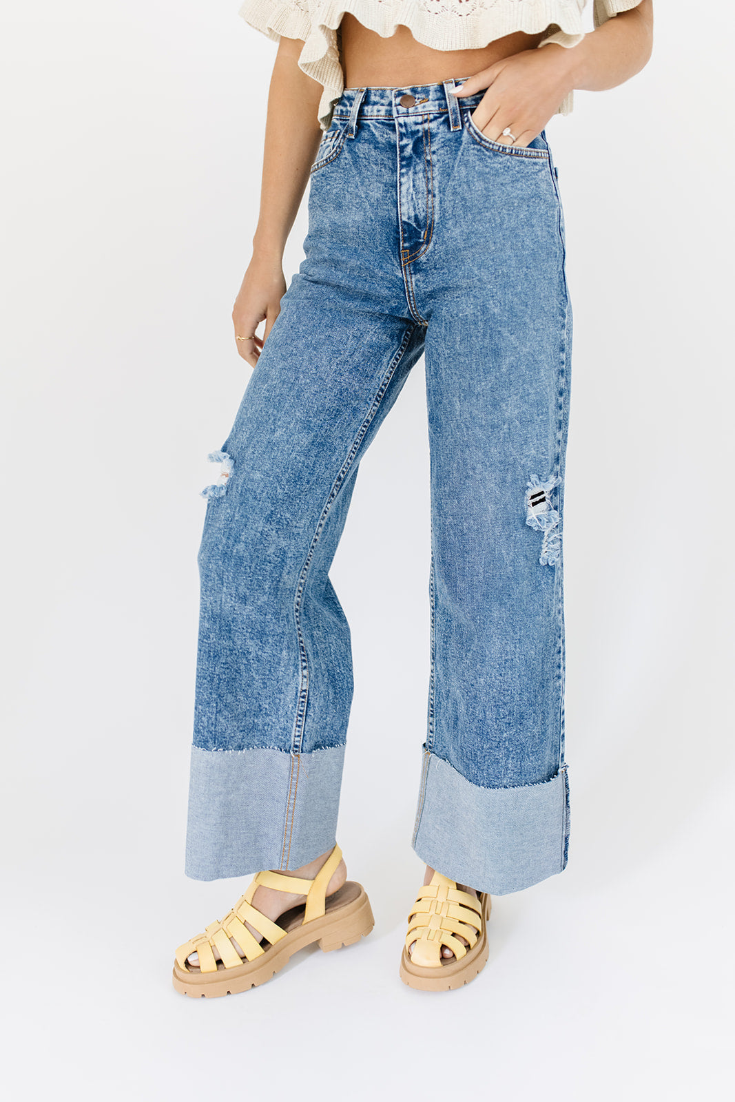 ritad denim med vikt fåll *påfylld*