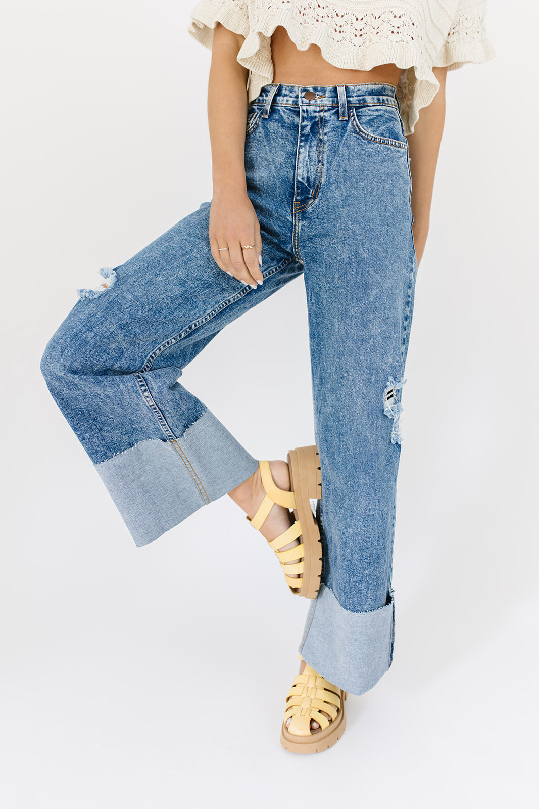 ritad denim med vikt fåll *påfylld*