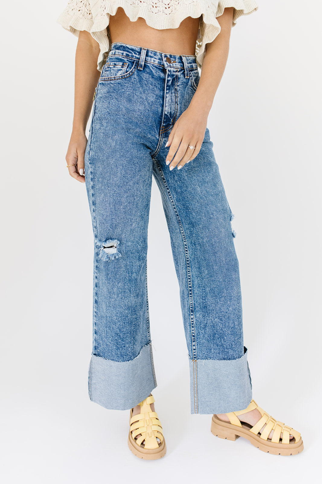 ritad denim med vikt fåll *påfylld*