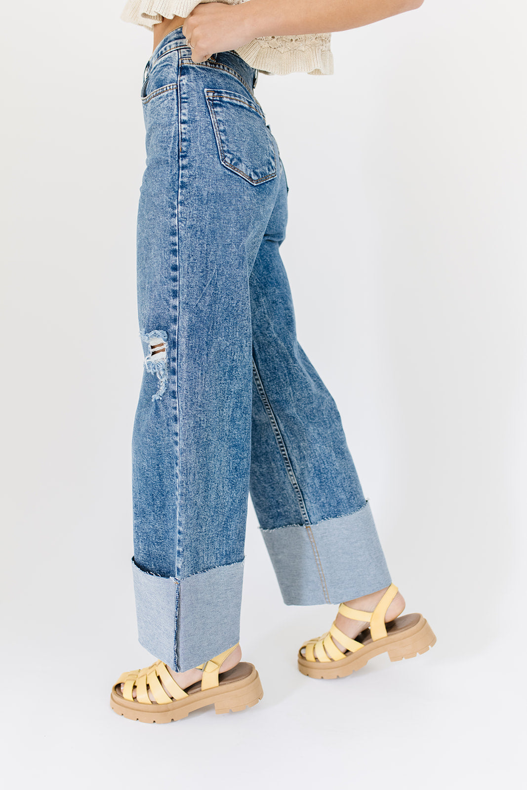 ritad denim med vikt fåll *påfylld*