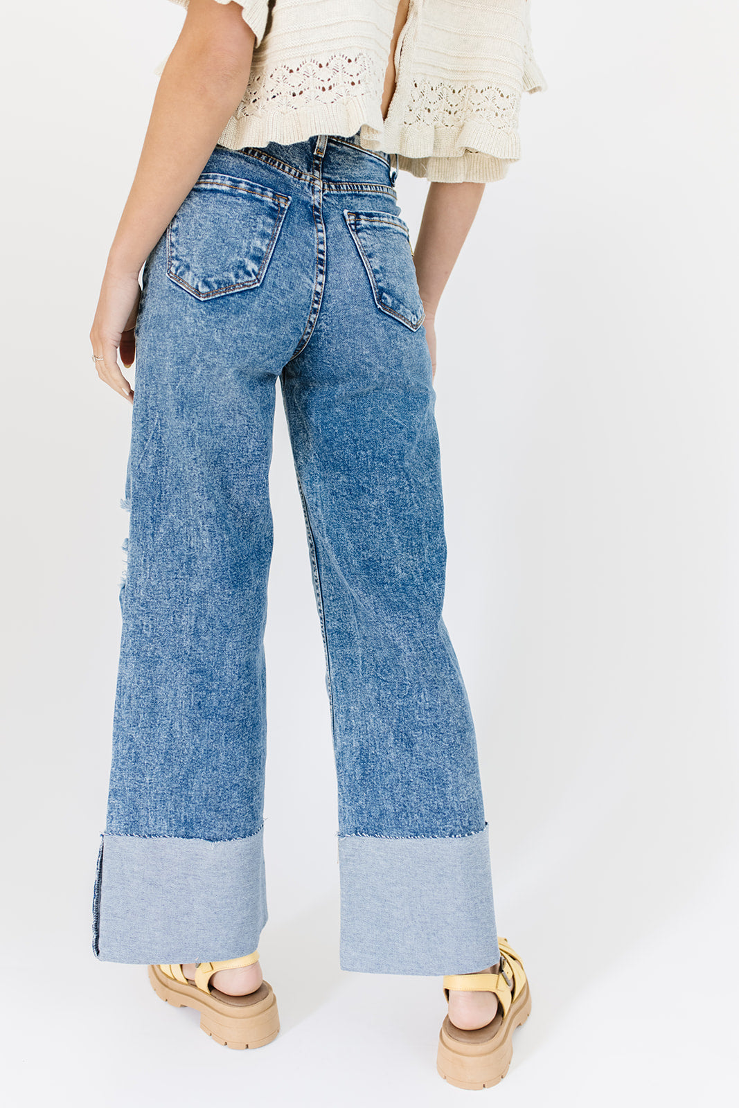 ritad denim med vikt fåll *påfylld*