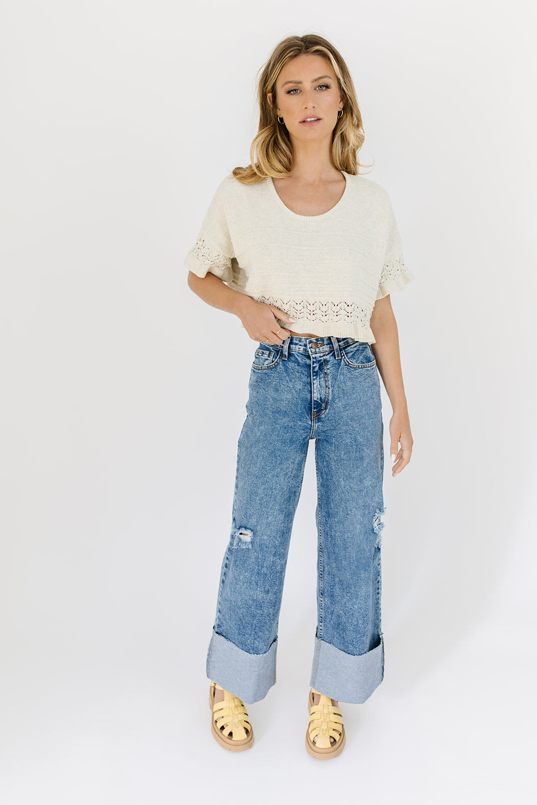 ritad denim med vikt fåll *påfylld*