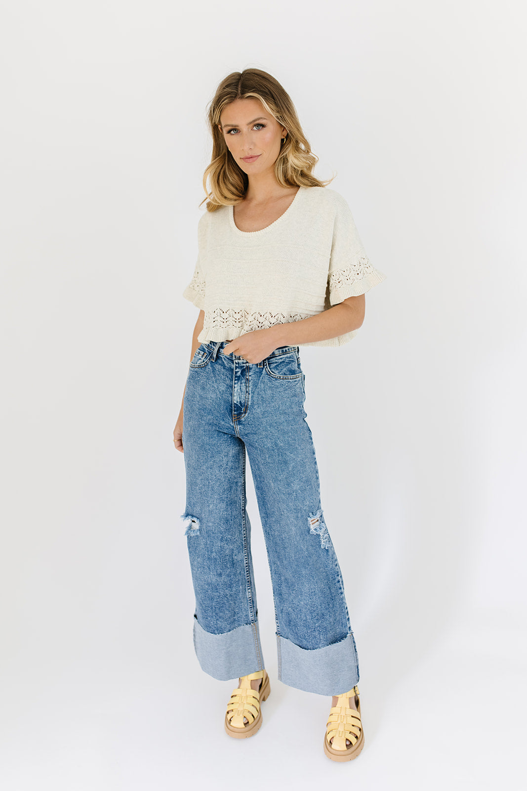 ritad denim med vikt fåll *påfylld*