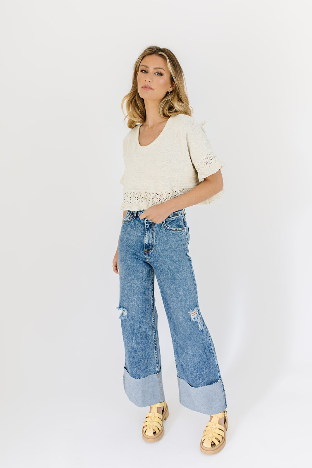 ritad denim med vikt fåll *påfylld*