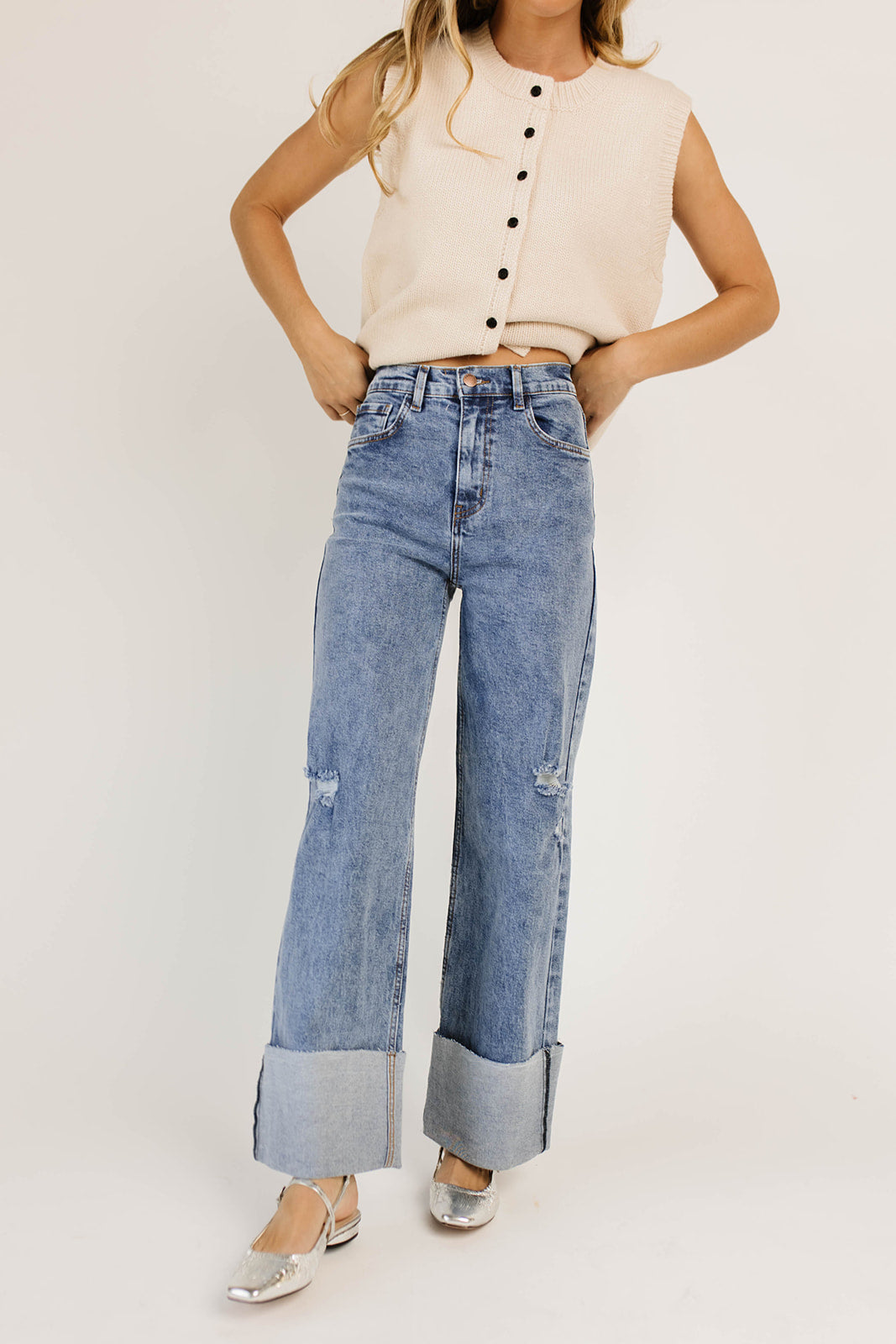 ritad denim med vikt fåll *påfylld*