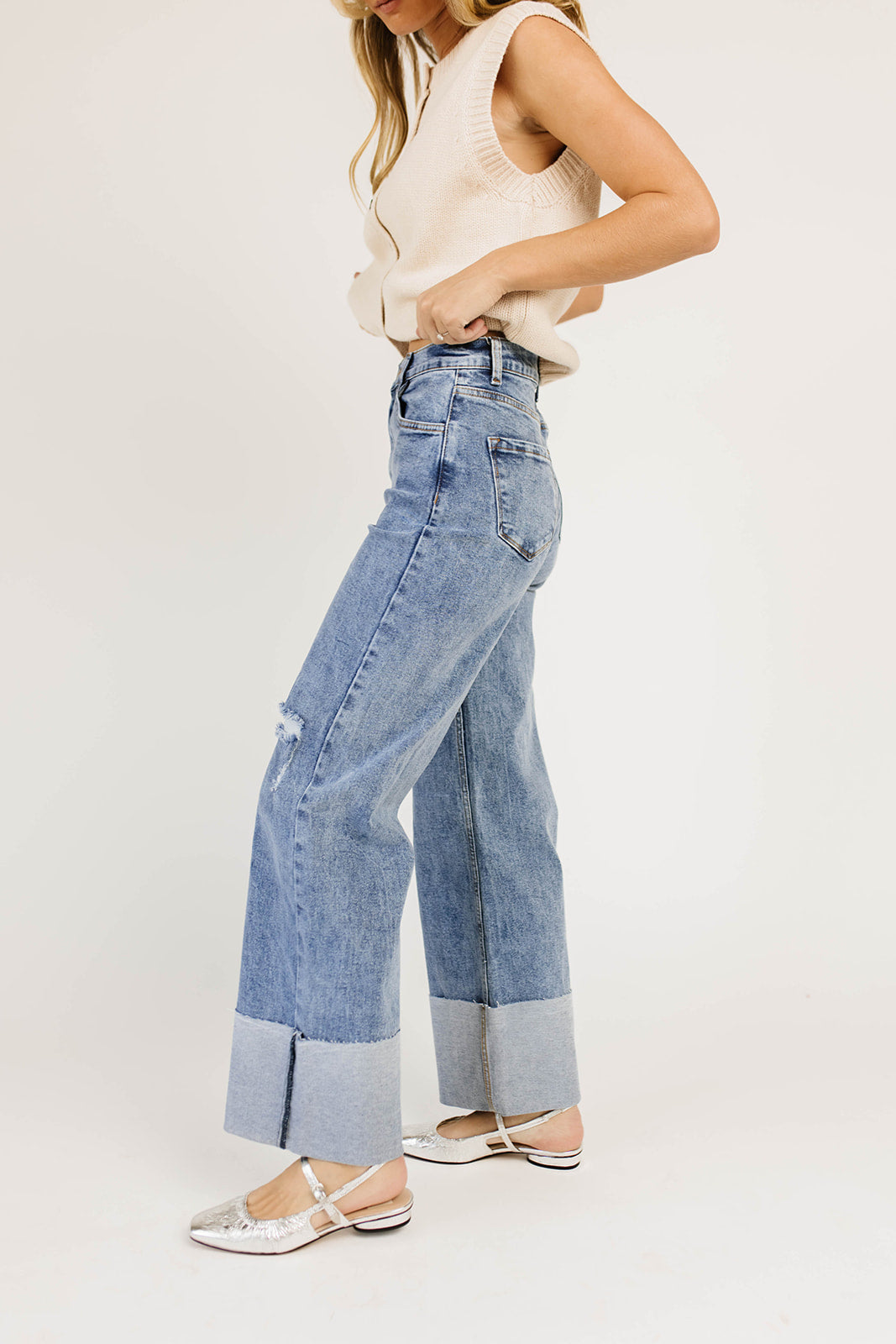 ritad denim med vikt fåll *påfylld*