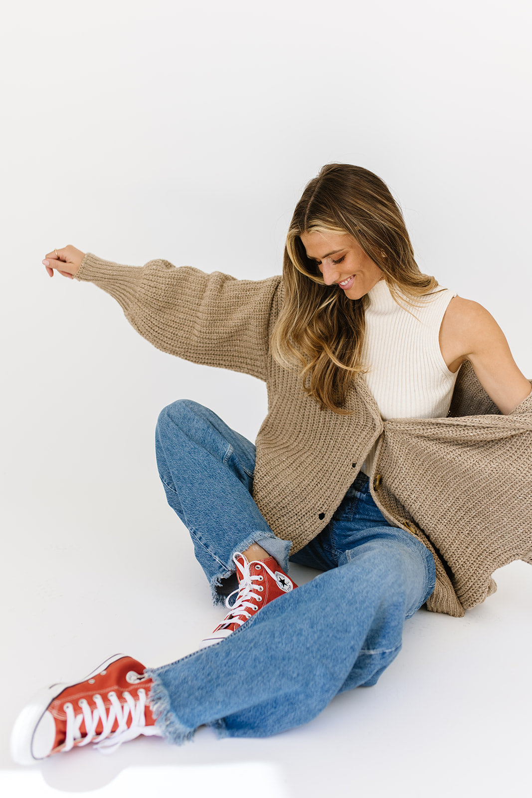 Old West slouchy jeans i canyonblå // free people