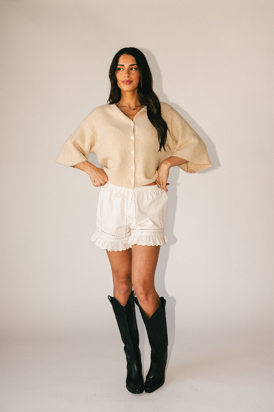 Söta små shorts // vita *exklusivt från Zoco*