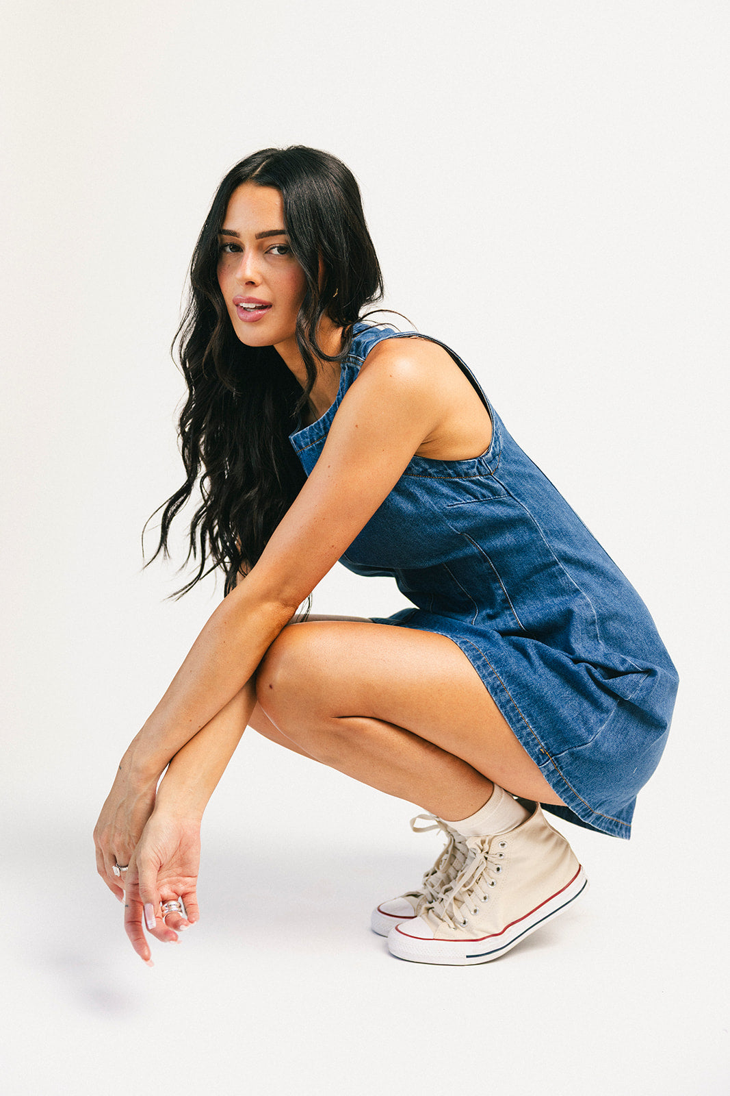 Cora denim miniklänning *påfylld*