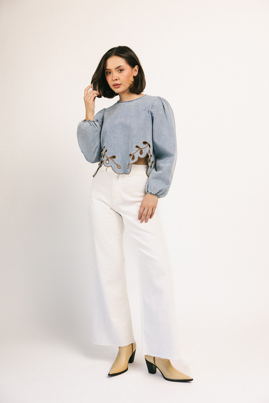 diana denim topp