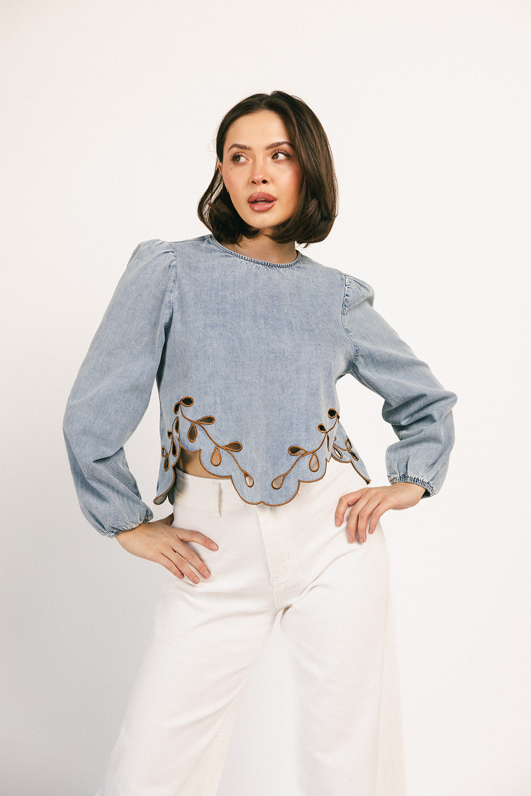 diana denim topp