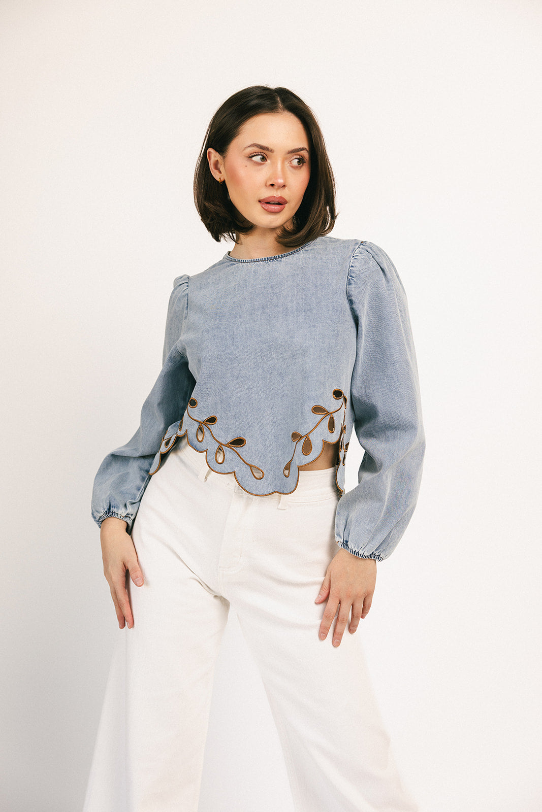 diana denim topp