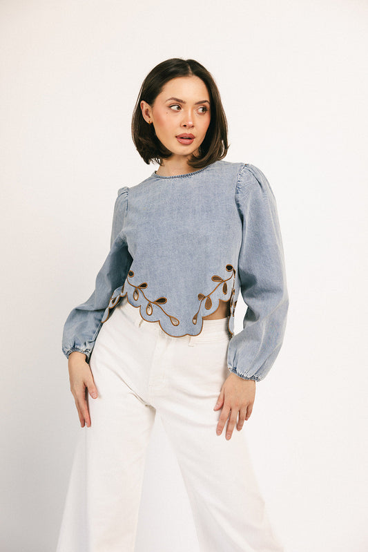 diana denim topp