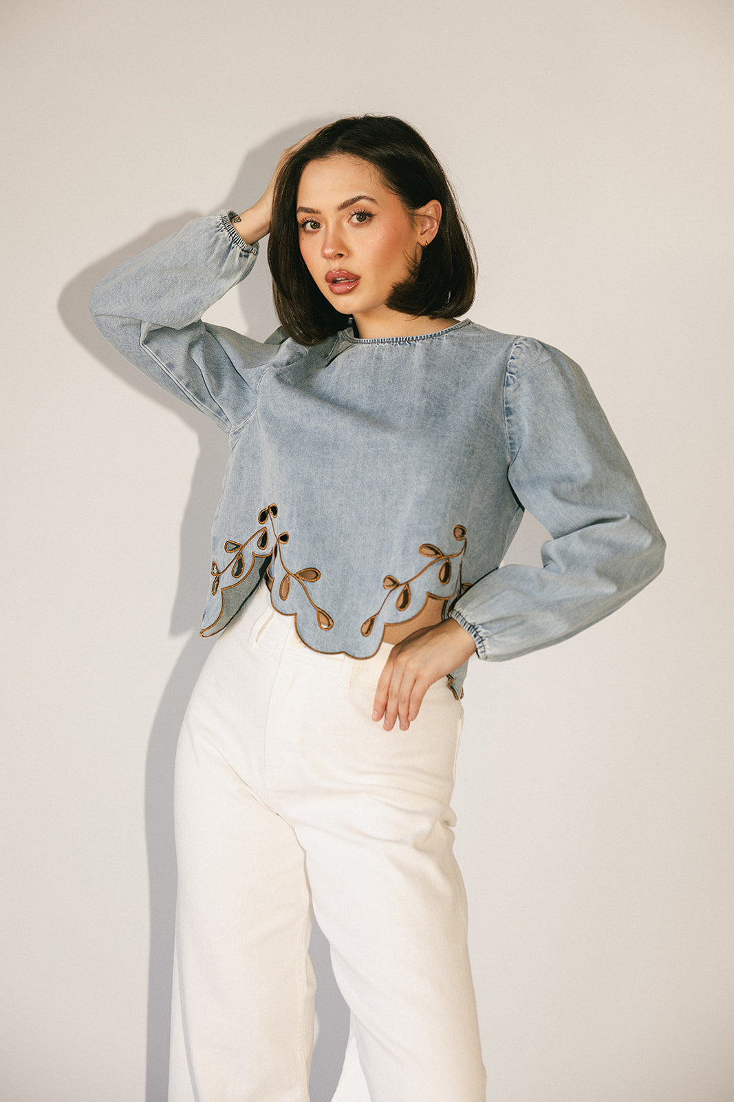 diana denim topp