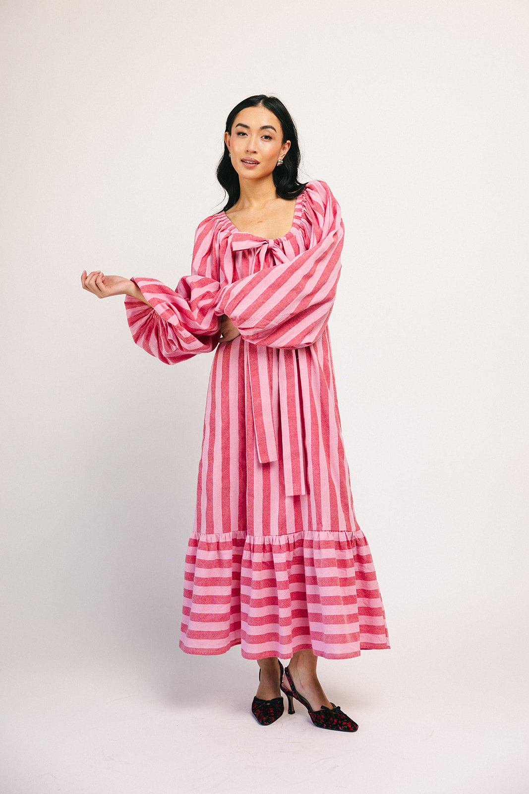 capri maxi dress // pink + red *zoco exclusive*