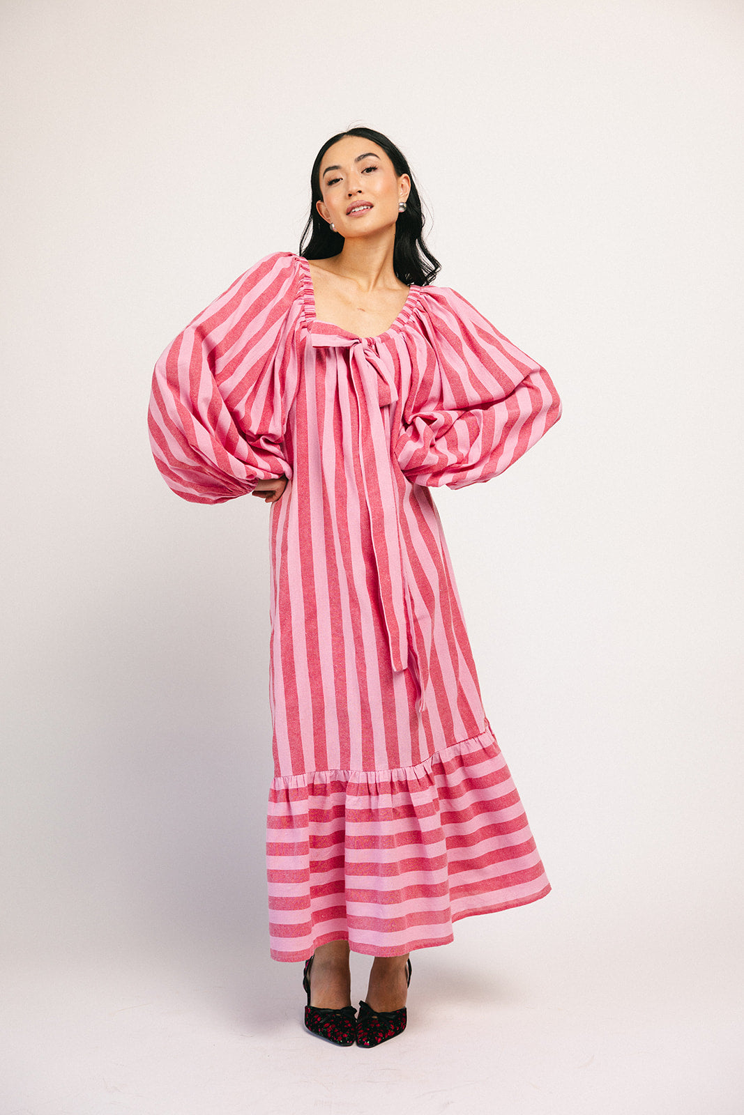 capri maxi dress // pink + red *zoco exclusive*