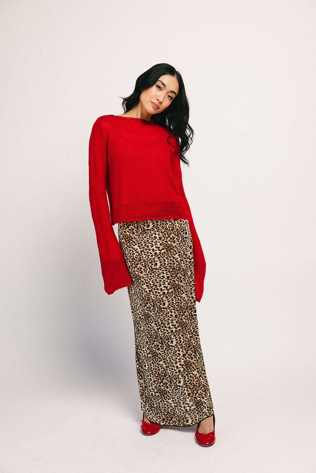 colette cami sweater // red *zoco exclusive*