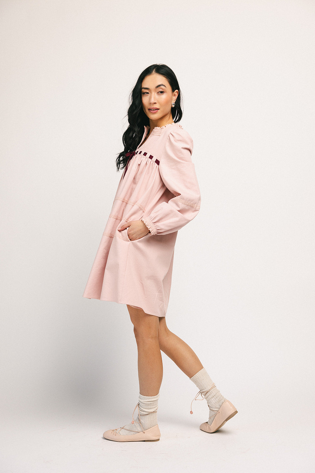 Lucy miniklänning // rosa *exklusivt från Zoco*