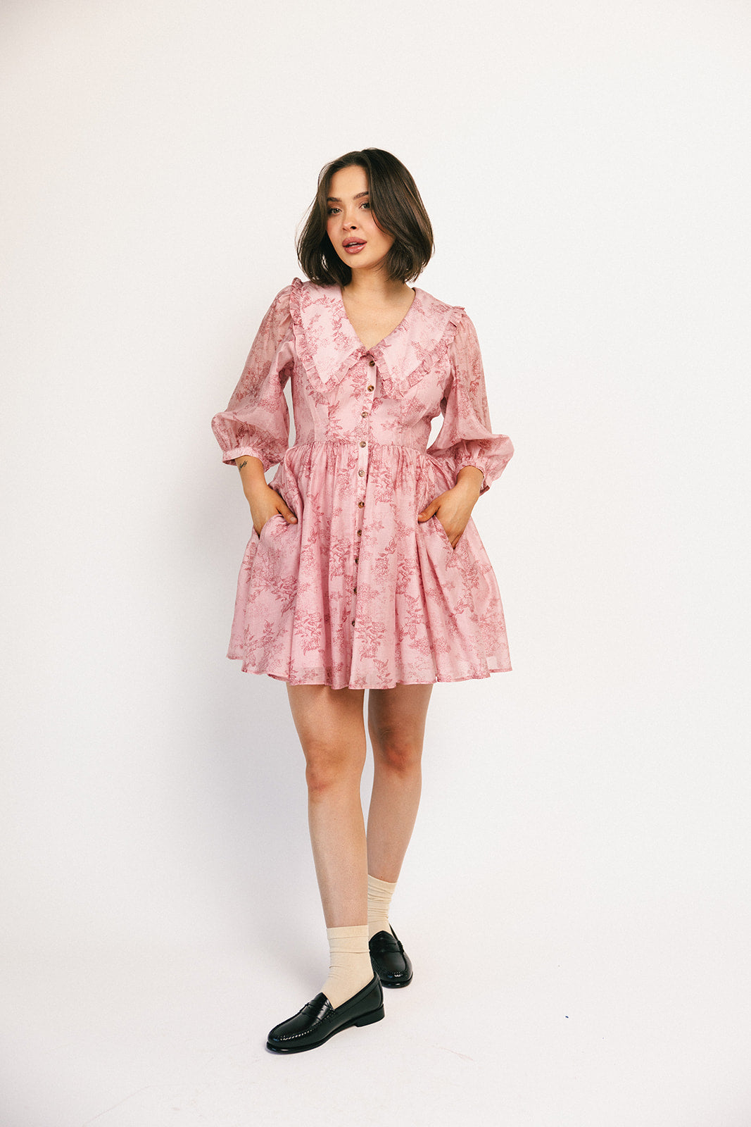 klänning på infall // rosa