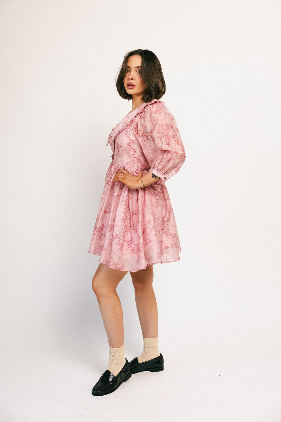 klänning på infall // rosa
