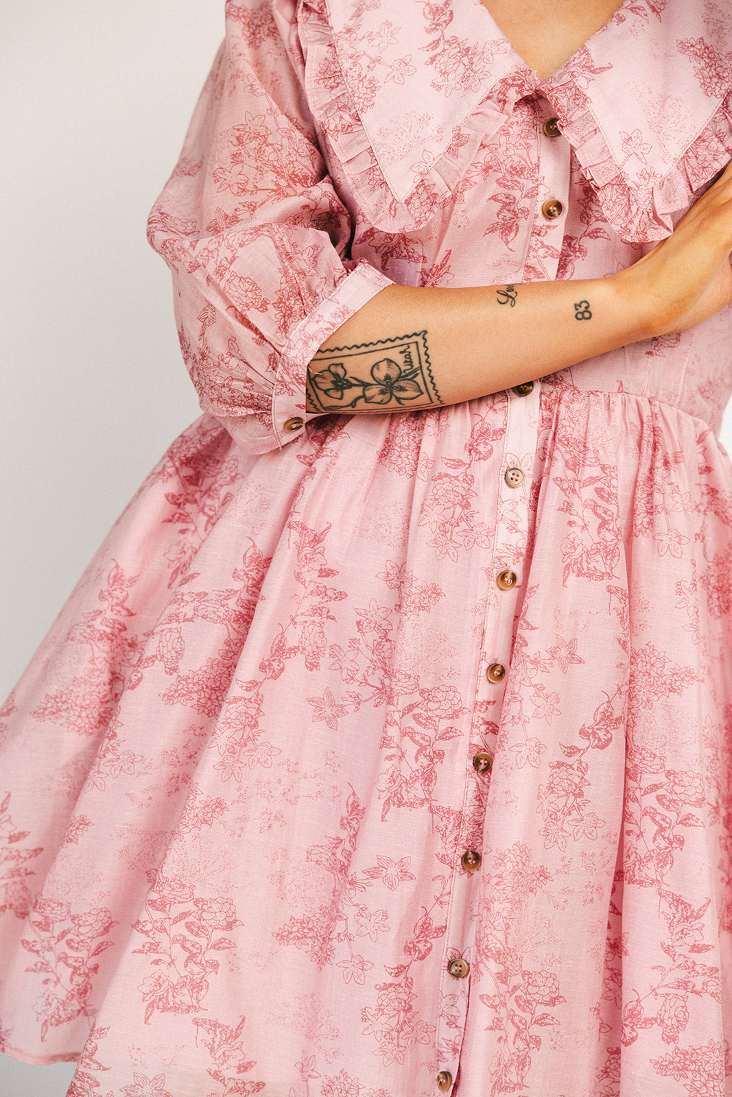 klänning på infall // rosa