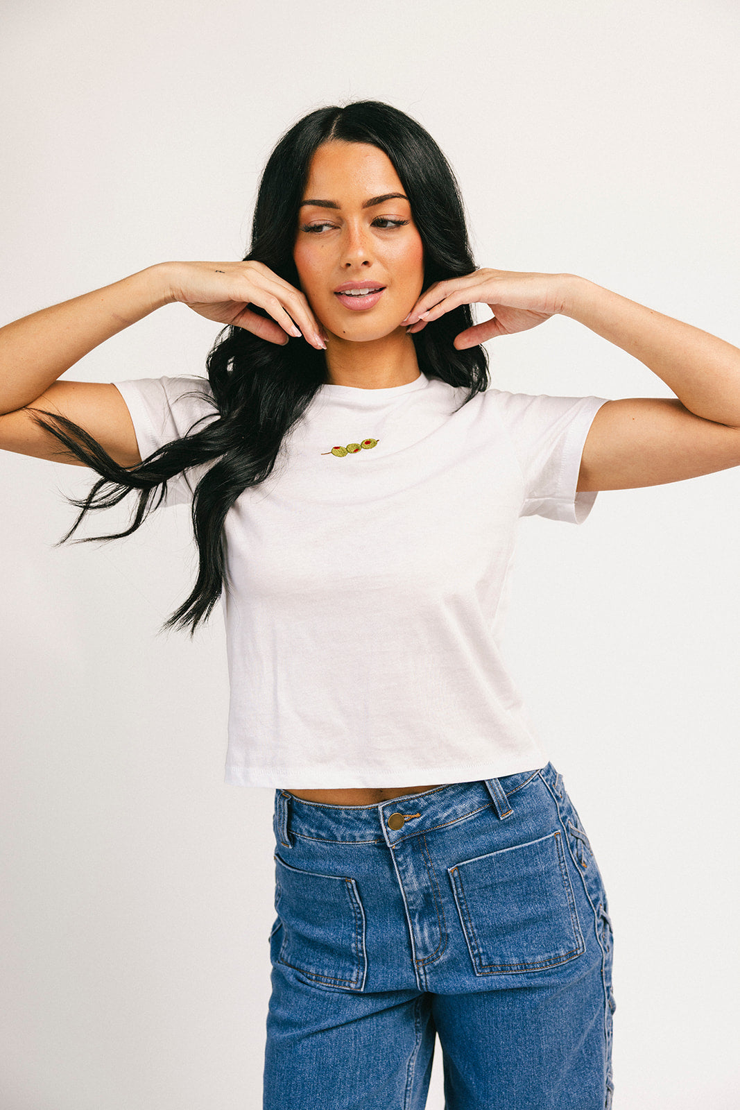 en lite besatt t-shirt