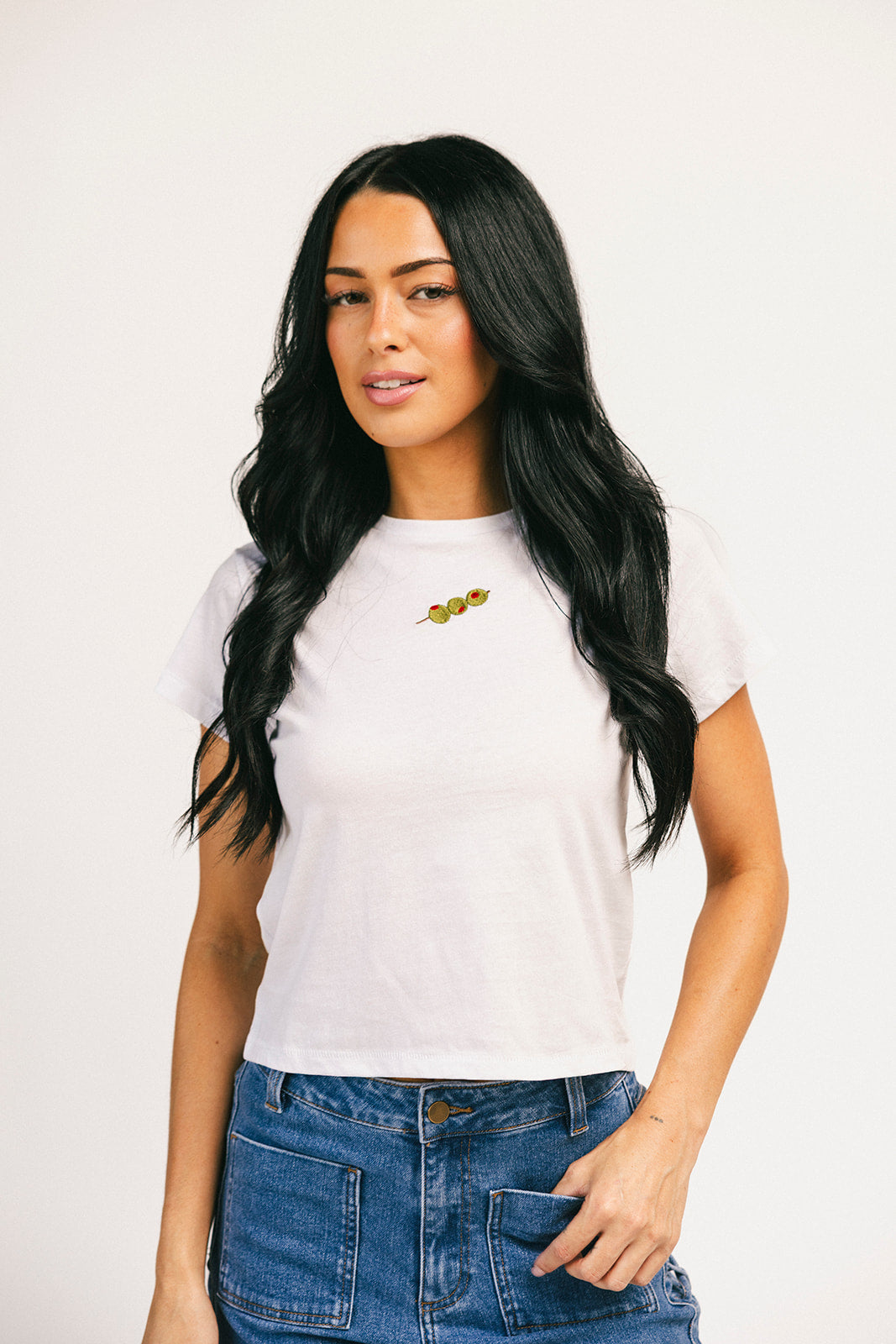 en lite besatt t-shirt
