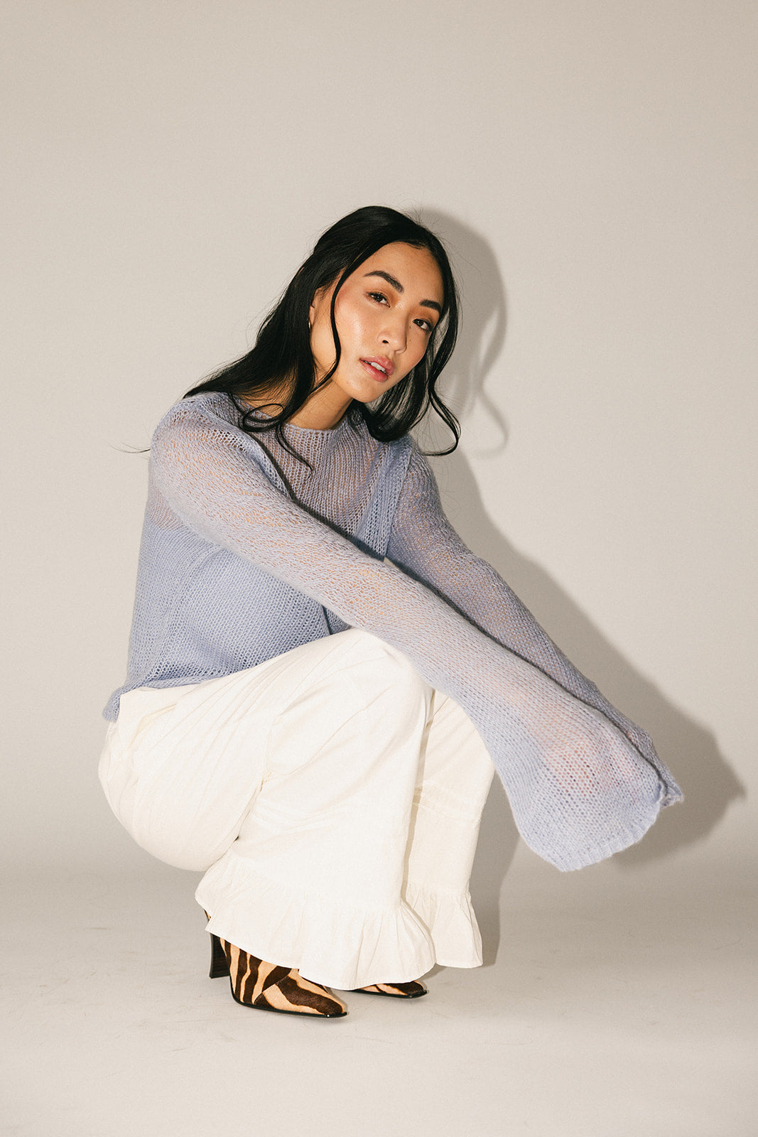 colette cami sweater // baby blue *zoco exclusive*