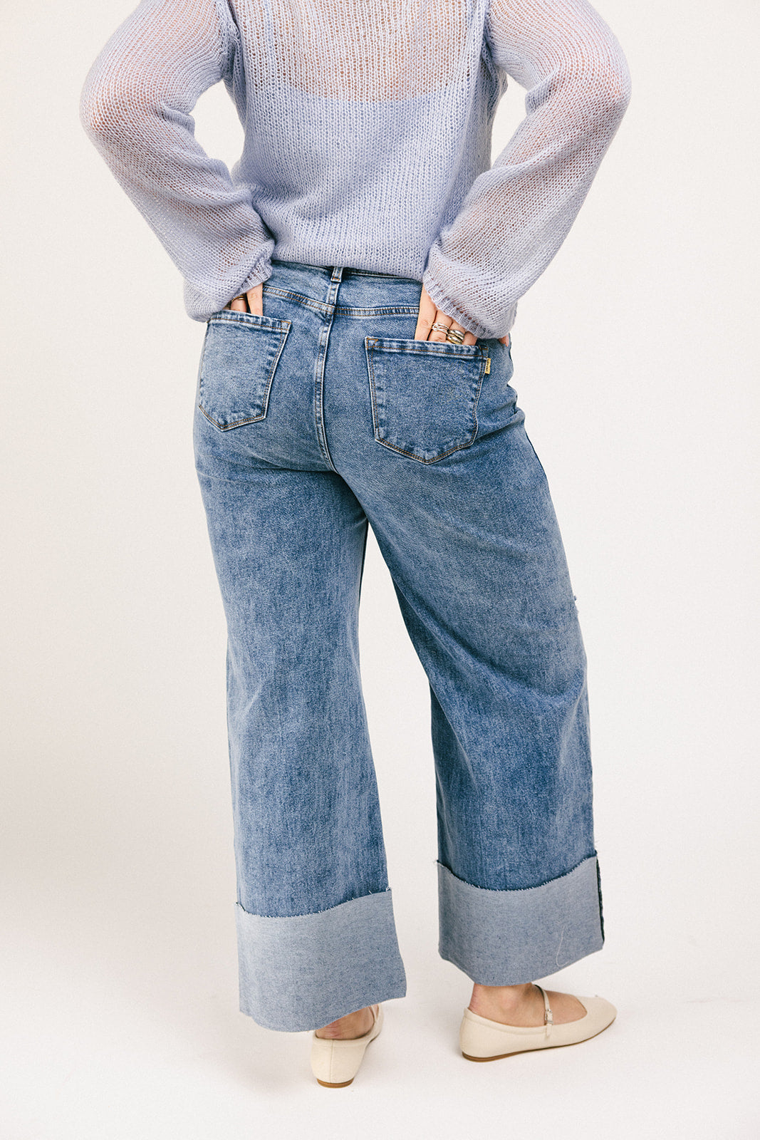 ritad denim med vikt fåll *påfylld*