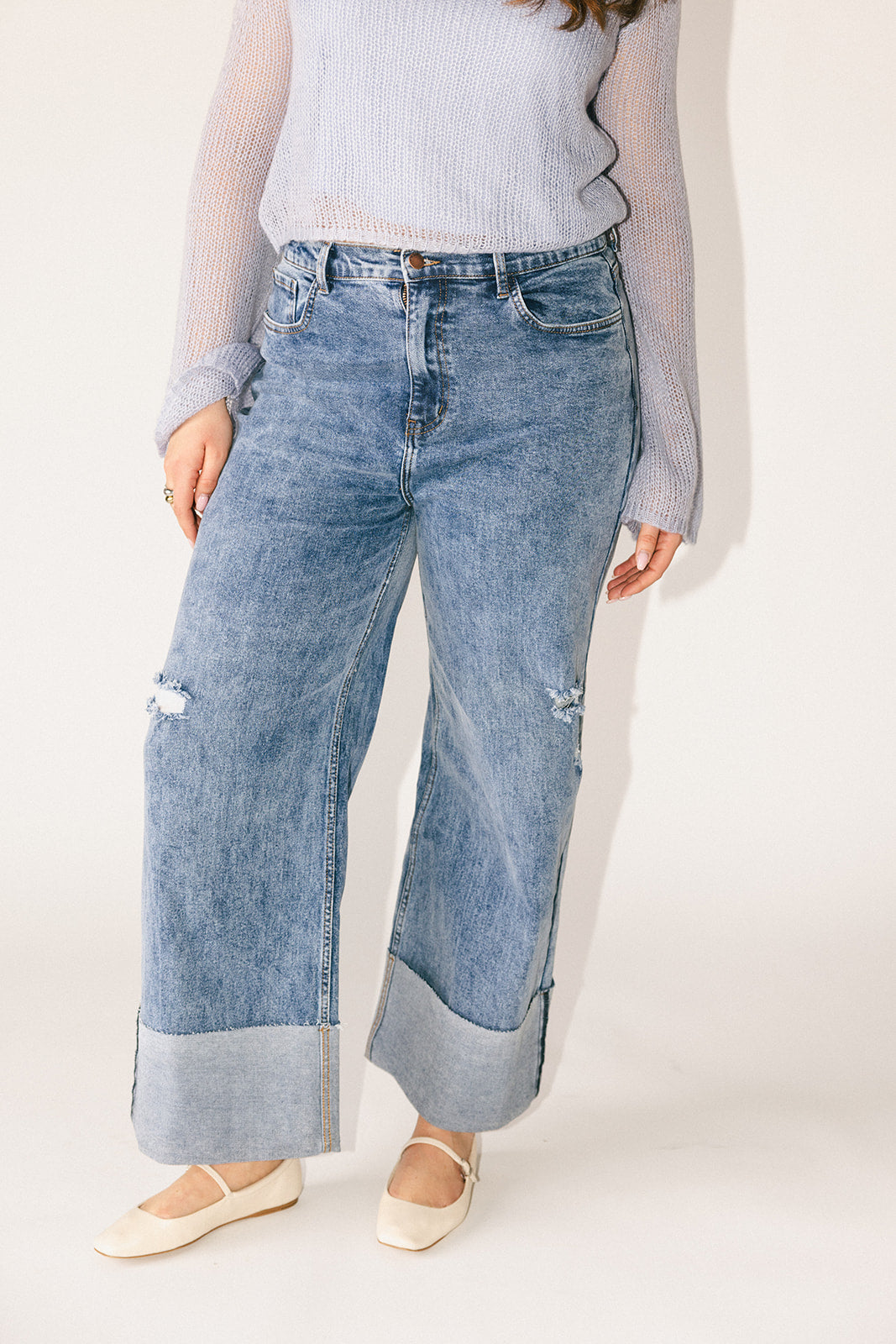 ritad denim med vikt fåll *påfylld*