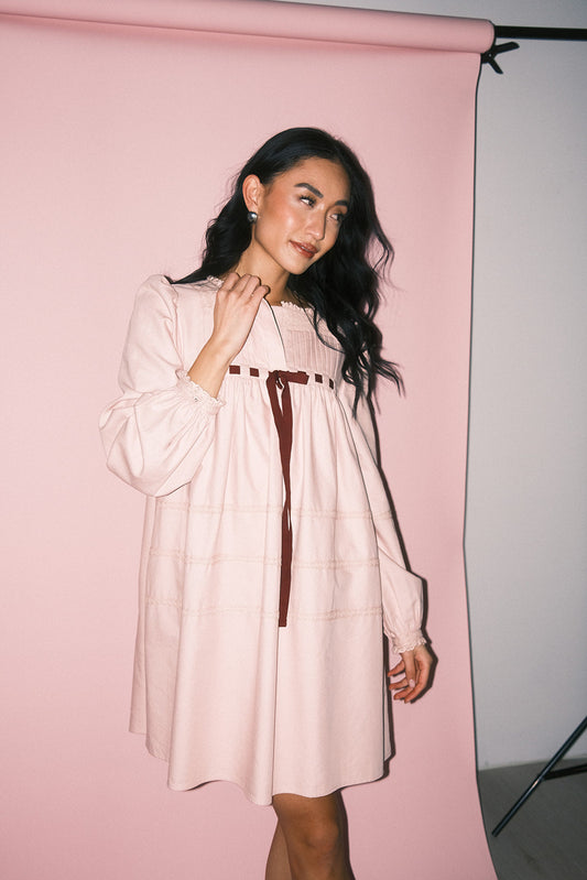 Lucy miniklänning // rosa *exklusivt från Zoco*