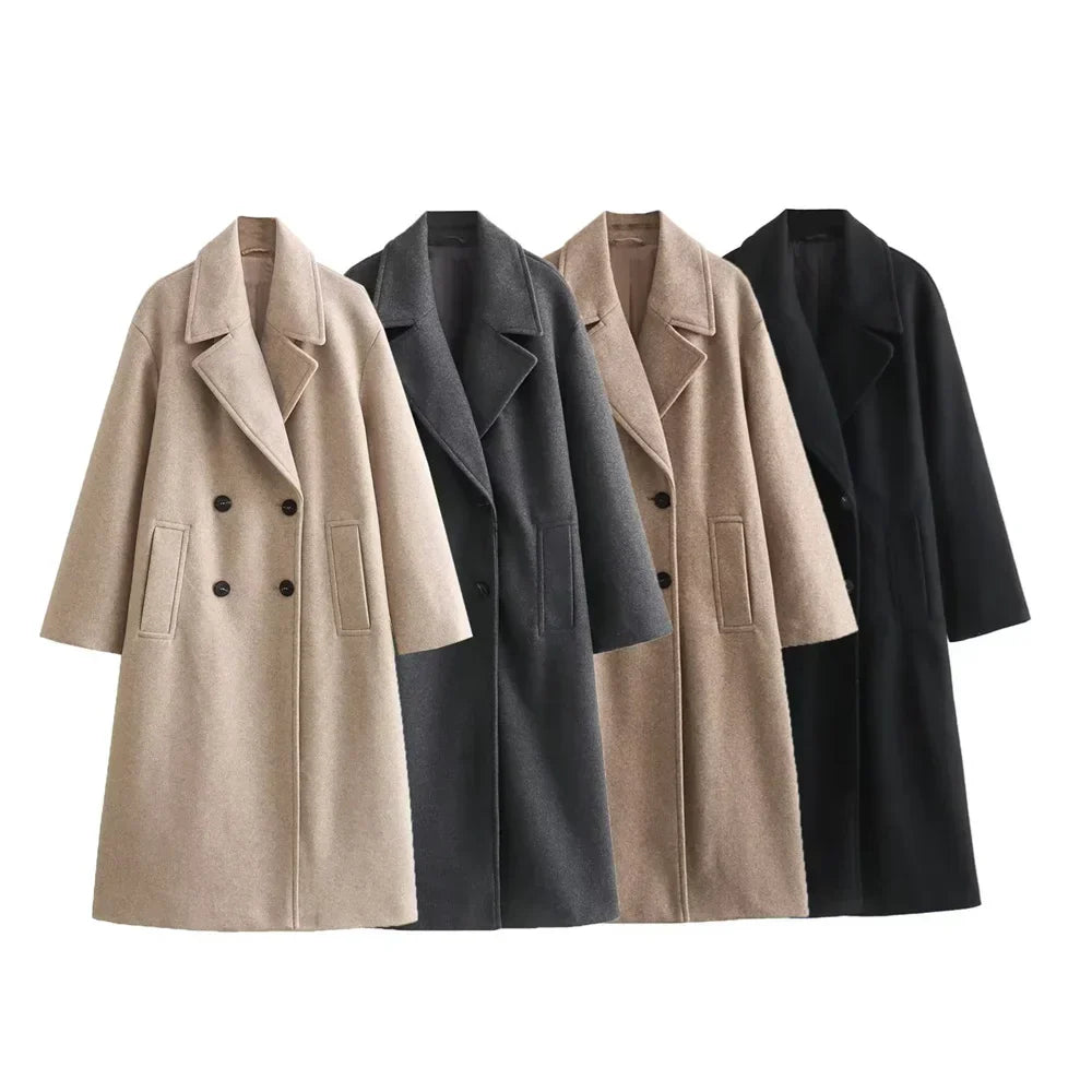 Odette - Chic long coat jacket