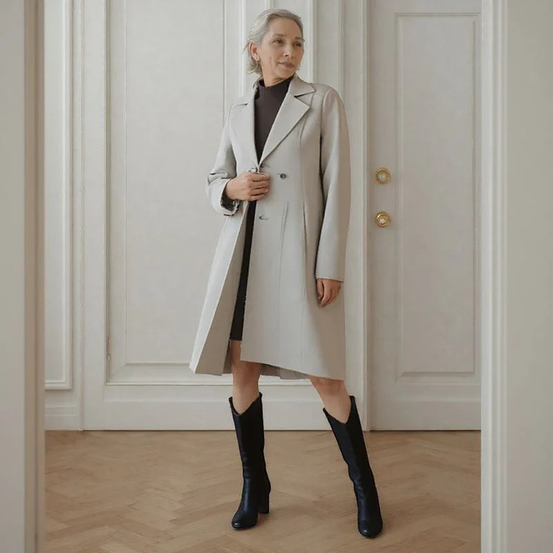 Lady Luxe™ - Kappa med sammetsfoder / En elegant klassiker som värmer med charm!