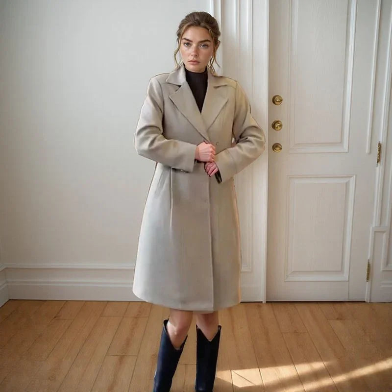 Lady Luxe™ - Kappa med sammetsfoder / En elegant klassiker som värmer med charm!