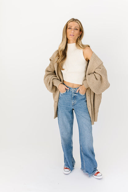 Old West slouchy jeans i canyonblå // free people 