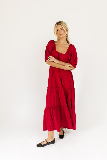 dagmakarklänning // crimson *zoco exklusiv*