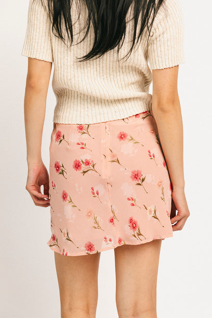 briar minikjol // rosa blommig