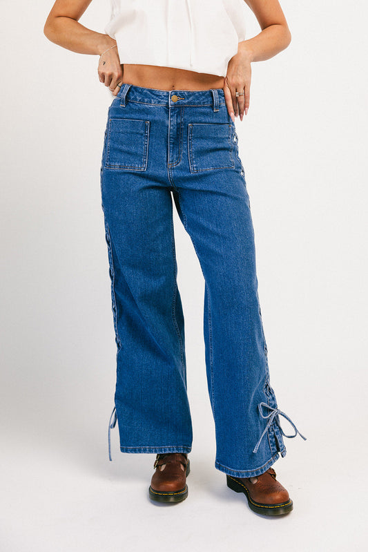 Theresa slips denim