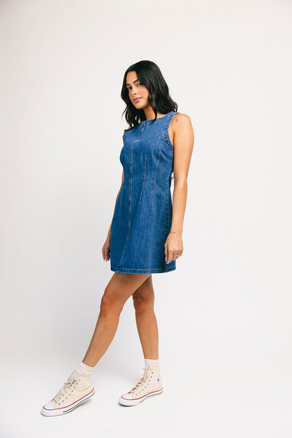 Cora denim miniklänning *påfylld*