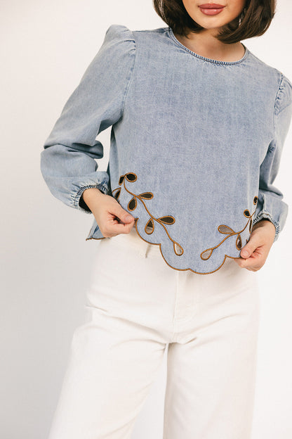 diana denim topp
