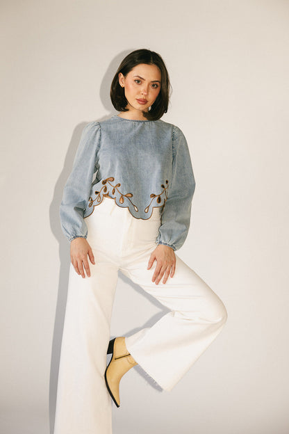 diana denim topp