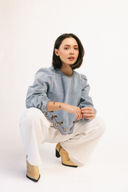 diana denim topp