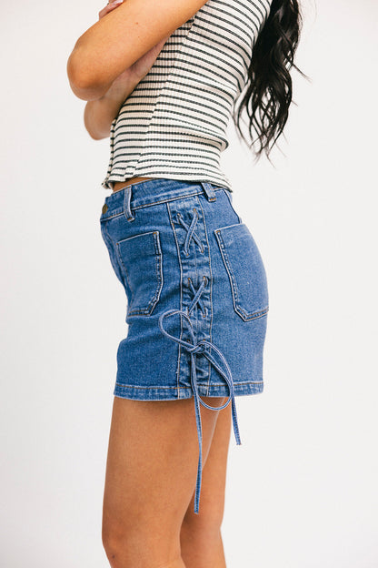 visa upp jeansshorts